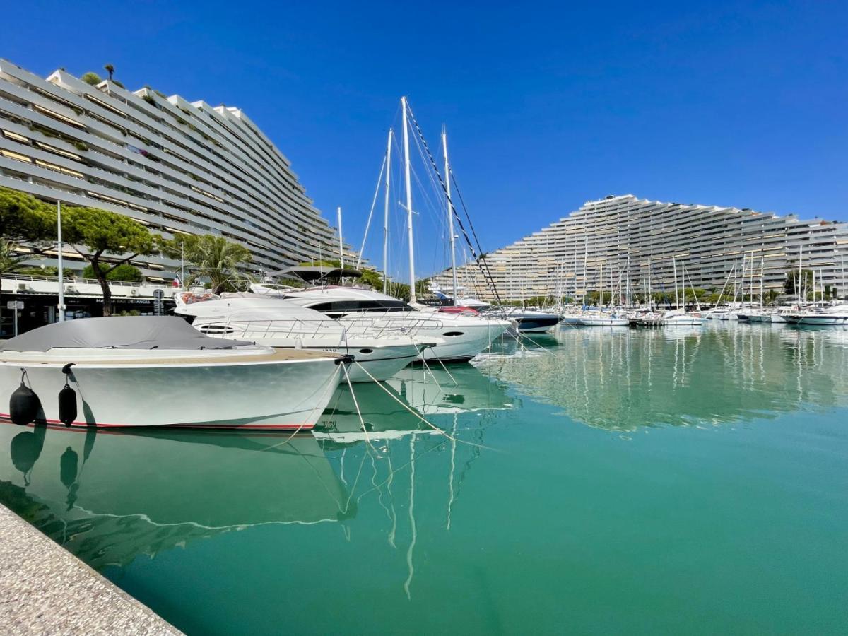 #41 Marina Riviera Bay - Marine Baie Des Anges - Studio Vue Mer Et Port Villeneuve-Loubet Kültér fotó